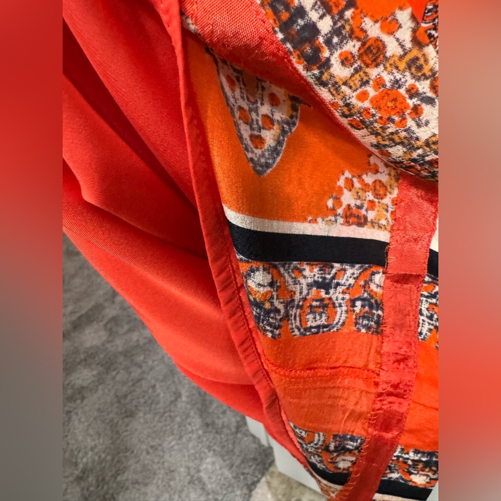 Anthropologie Orange Sheath
Mini Dress Sleeveless Crew Neck 4P - Picture 6 of 7